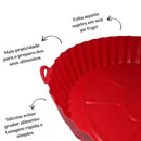 Forma de Silicone Flexível Reutilizável Antiaderente para Air Fryer