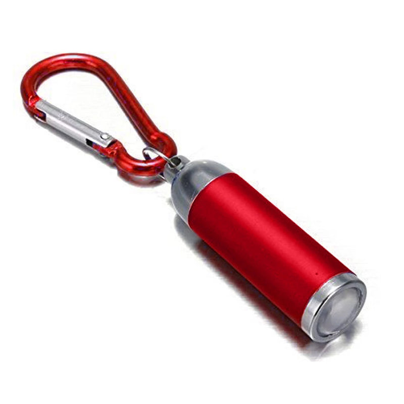 Mini Lanterna LED Chaveiro Mosquetão de Bolso Portátil Multifuncional