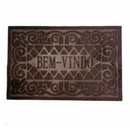 Tapete Capacho de Porta Entrada Bem Vindo 37x57CM