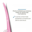 ESCOVA DE LIMPEZA DE MAMADEIRAS E BICOS ROSA - PHILIPS AVENT