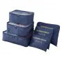 Kit 6 Sacos Organizador De Roupas Para Mala De Viagem