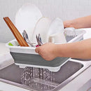 Escorredor Retrátil em Silicone Dobravel