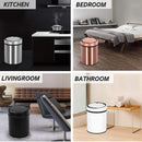 Lixeira Automática 12L Rose Gold com Sensor Inteligente Inox