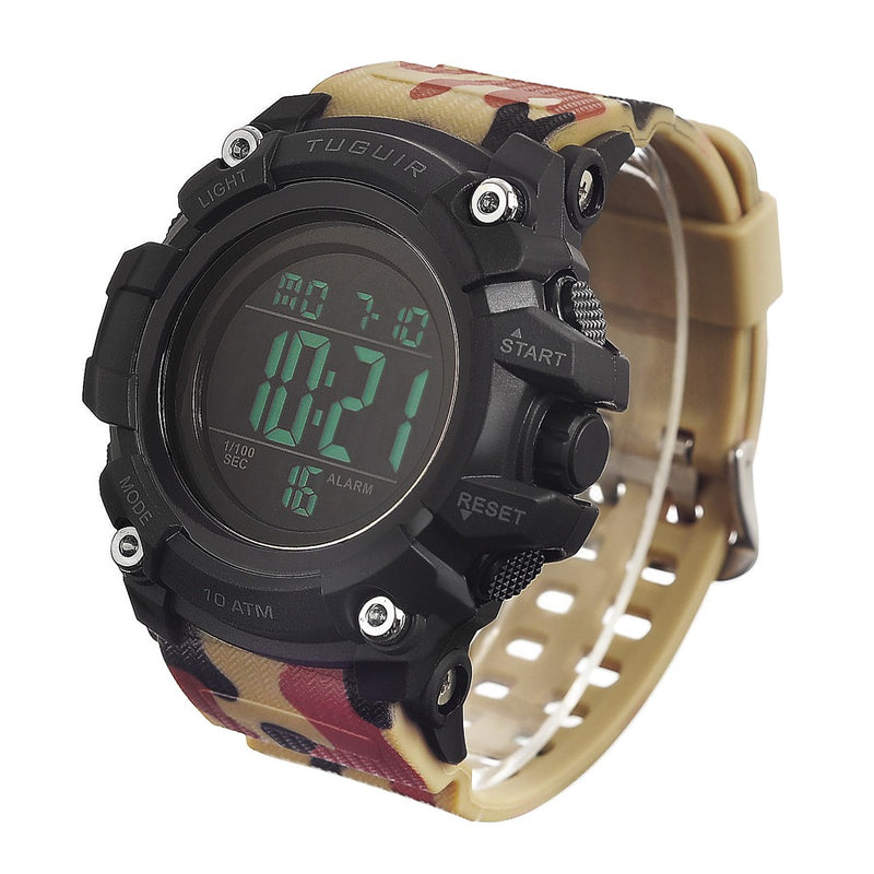 Relógio Masculino Tuguir 10ATM Digital TG109 Camuflado