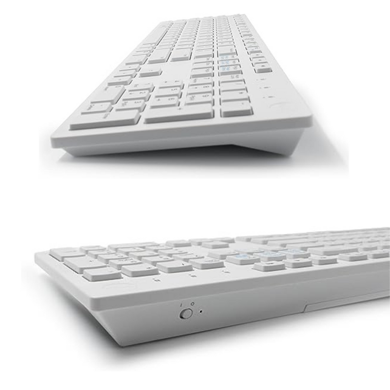 Kit Teclado e Mouse Sem Fio ABNT2 Wireless USB com Teclas Silenciosas e Conexão 2.4GHz – Compatível com Windows, Mac e Linux