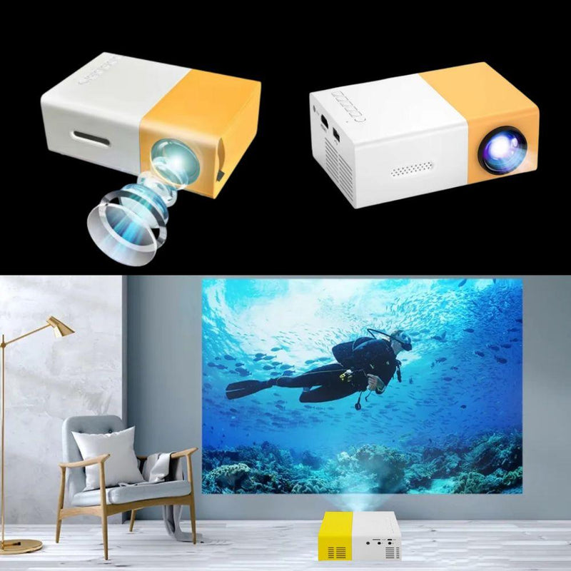 Projetor LED 100 Full HD 600 Lumens Portátil com Controle