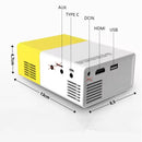 Projetor LED 100 Full HD 600 Lumens Portátil com Controle