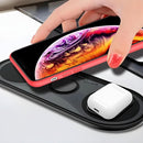 Estação Carregamento Sem Fio Wireless 3 Em 1 Hrebos