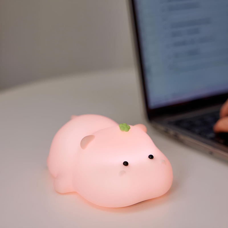 Luminária Infantil Led Siliconado Baby Hippo