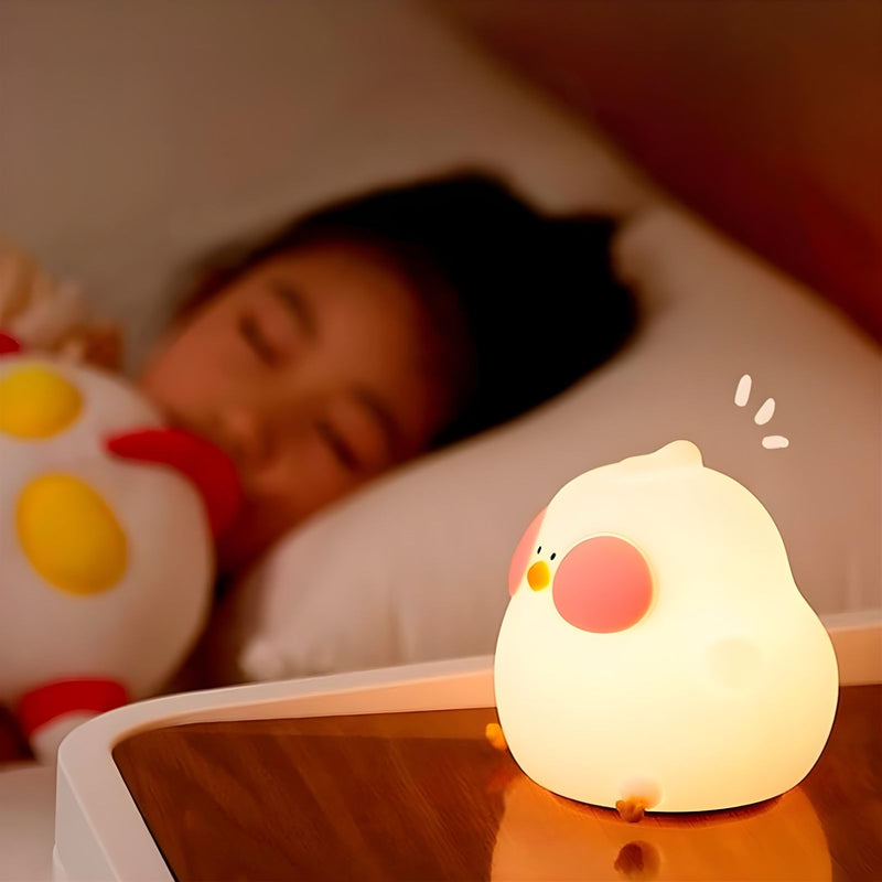 Luminária Infantil Led Siliconado Galinha