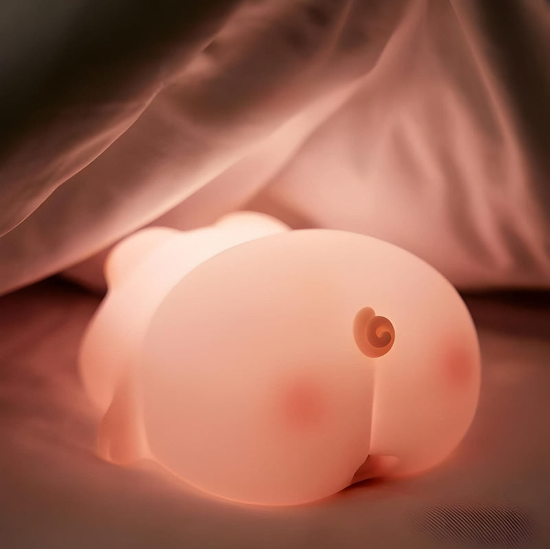 Luminária Infantil Led Siliconado Porquinho