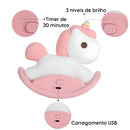 Luminária Infantil Led Siliconado Unicórnio