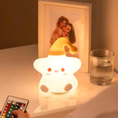 Luminária Infantil Siliconado Estrela Luz Quente