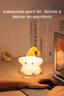 Luminária Infantil Siliconado Estrela Luz Quente