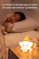 Luminária Infantil Siliconado Estrela Luz Quente
