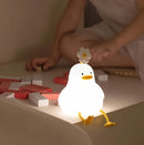 Luminária Infantil Siliconado Pato Florzinha