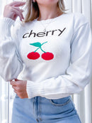 Blusa Feminina Manga Longa Cherry Tauane