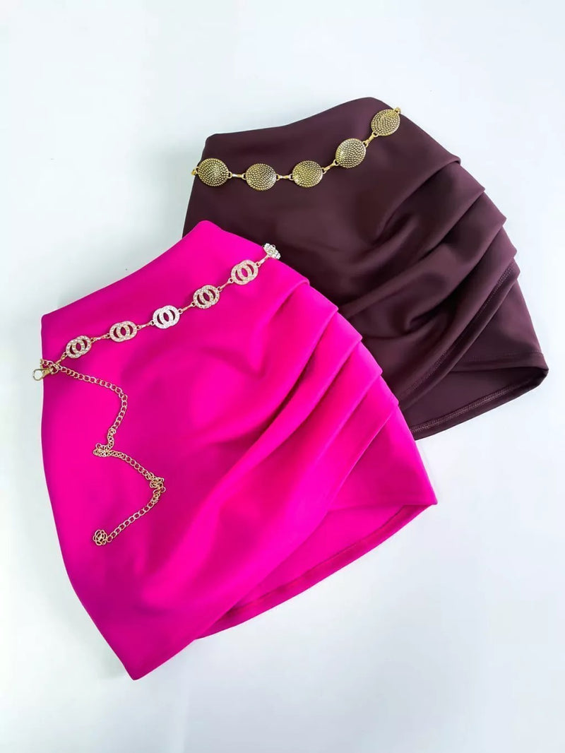 Short Saia Feminino Neoprene Ingrid