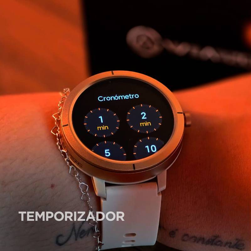 Smartwatch Wearzone Flare, GPS, 5ATM Aprova de água do mar, Resistência IP69k.