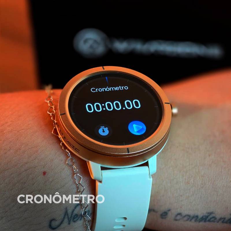 Smartwatch Wearzone Flare, GPS, 5ATM Aprova de água do mar, Resistência IP69k.