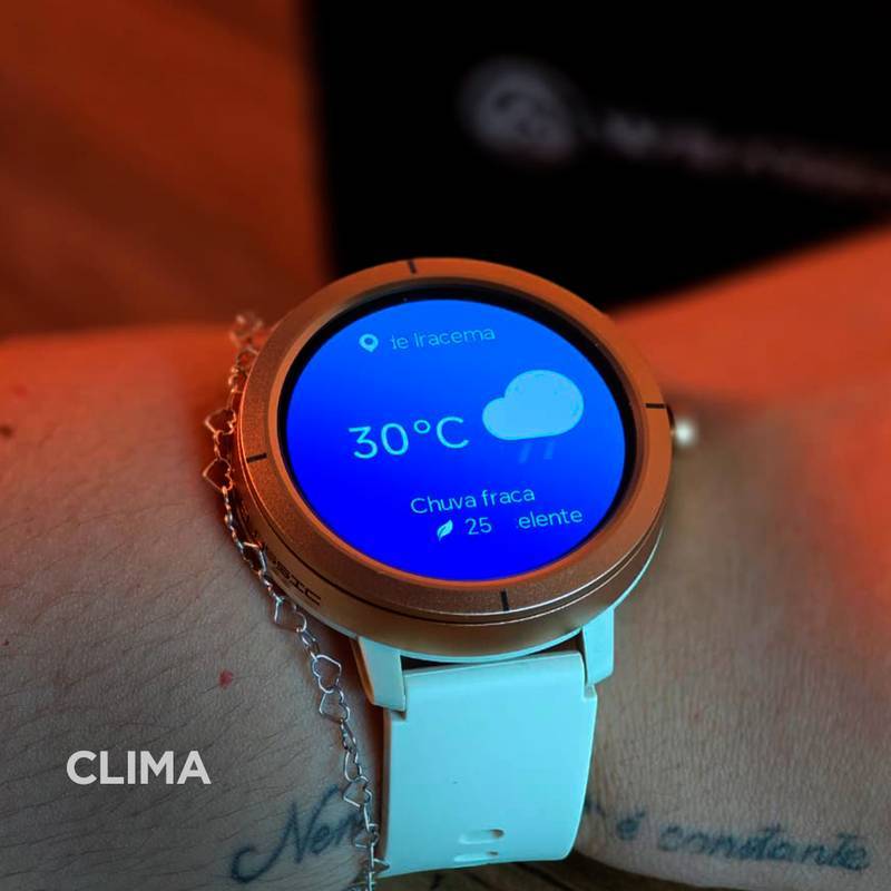 Smartwatch Wearzone Flare, GPS, 5ATM Aprova de água do mar, Resistência IP69k.