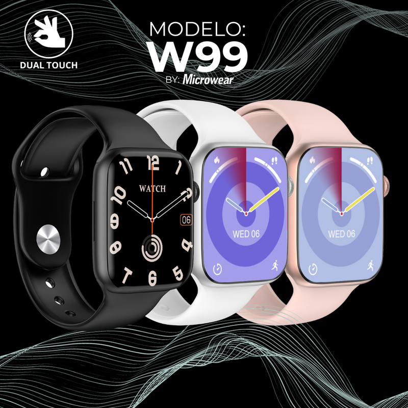 W99 - Série 9 45mm Com Função 2 Gestos e Armazenamento Interno
